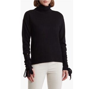 NWT! Ramy Brook Walt turtle neck long lace up sleeve, size Medium new w/ tags